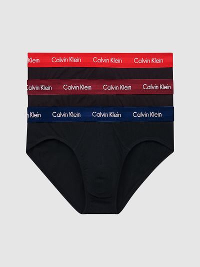 Calvin Klein Underwear HU252271 | Calvin Klein Cotton Stretch Férfi Rövidnadrág Sötétkék / Bordó / P